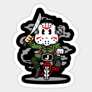 jason bike Sticker